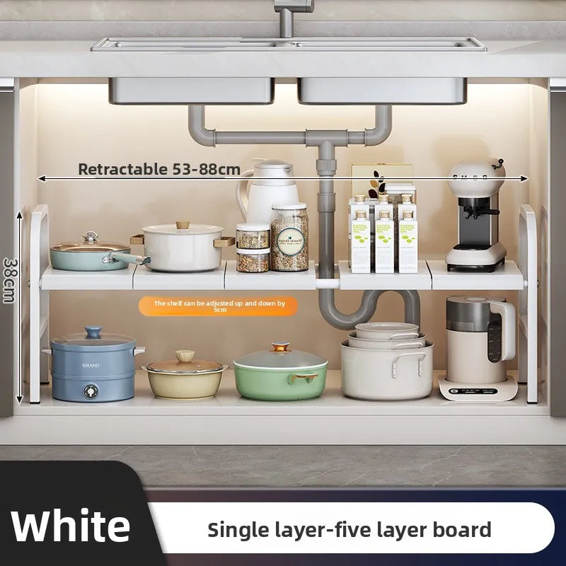 Kitchen Sink Expandable Storage Ra Creative Cultural Dining Utensils Multi-Function Pot Holder Metal Material Chinese Sle