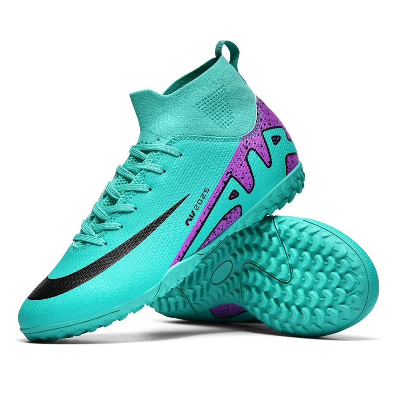 Indoor Competition Football Shoes Outdoor Grass Anti Slip Sports Shoes Light Breathable Casual Shoes Traning Sneakers Teenagers