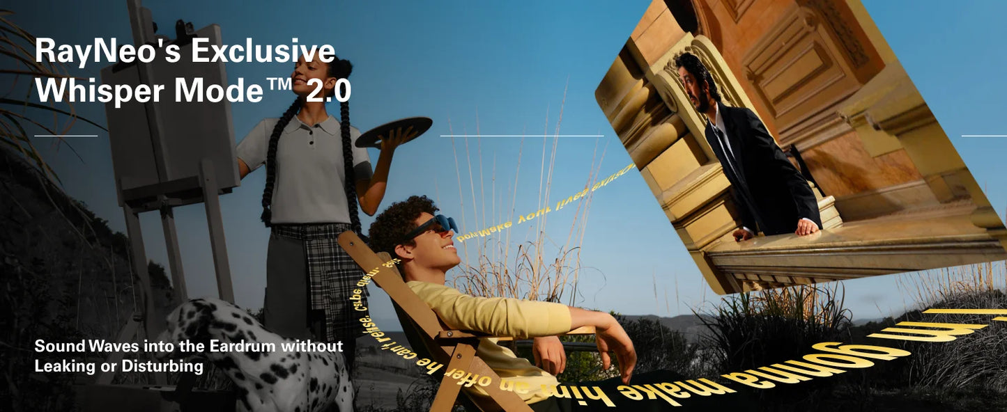 RayNeo Air 3S Pro smart AR glasses, 135-inch HD viewing, 1200Nits brightness, 3D surround sound