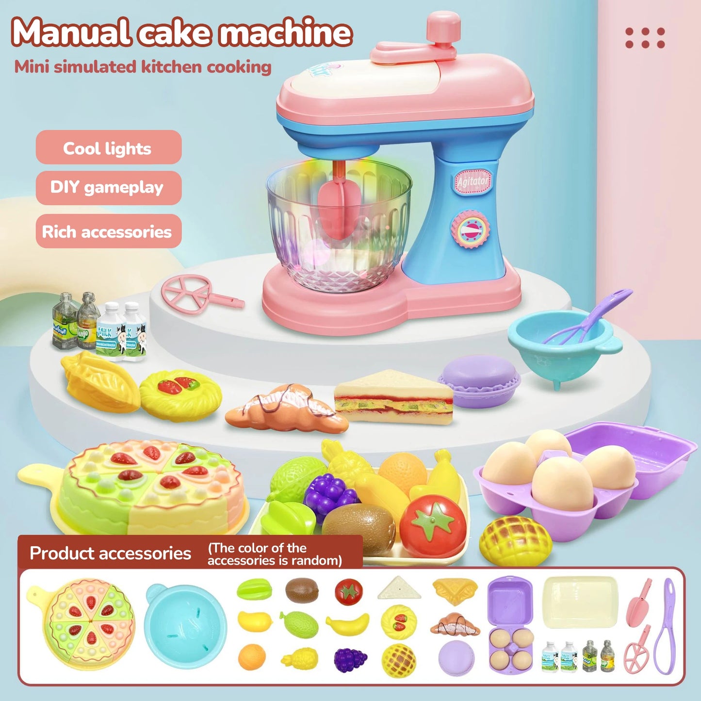 Kids Pretend Play House Simulation Kitchen Appliances Playset Juicer Mixer Vacuum Toaster Set Household Educational Toys Xmas