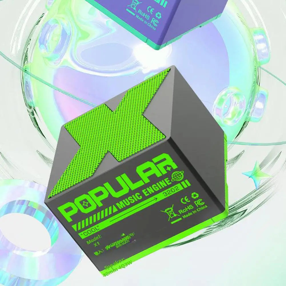 مكبر صوت محمول بتقنية البلوتوث - صوت محيطي عالي الدقة بزاوية 360 درجة، جهير قوي، صوت ثلاثي الأبعاد، إمكانية الاقتران، أحدث إصدار من تقنية البلوتوث 5.4، فكرة هدية مثالية