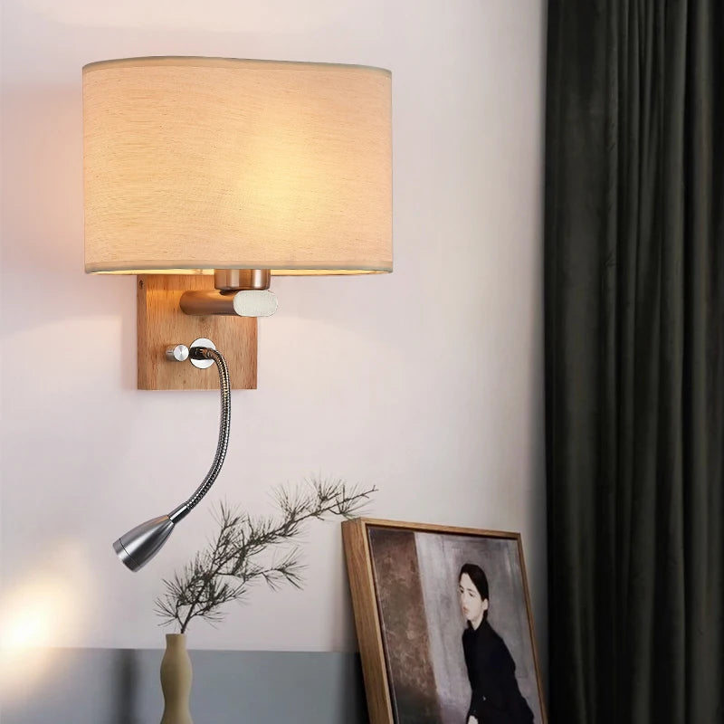 Bedroom Wall lamp With 3W Spotlight Modern Sconce for Living Room Bedside Bathroom Mirror Light Home Decor Indoor Light Fixtures