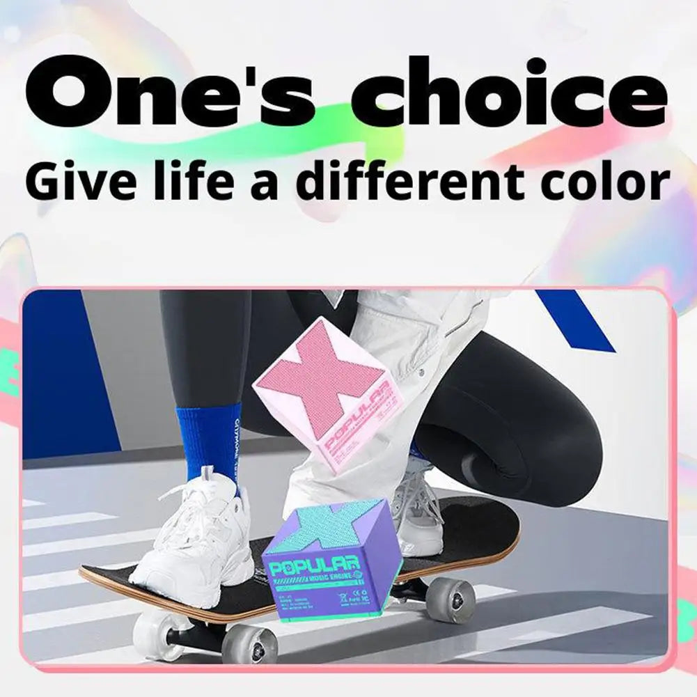 مكبر صوت محمول بتقنية البلوتوث - صوت محيطي عالي الدقة بزاوية 360 درجة، جهير قوي، صوت ثلاثي الأبعاد، إمكانية الاقتران، أحدث إصدار من تقنية البلوتوث 5.4، فكرة هدية مثالية