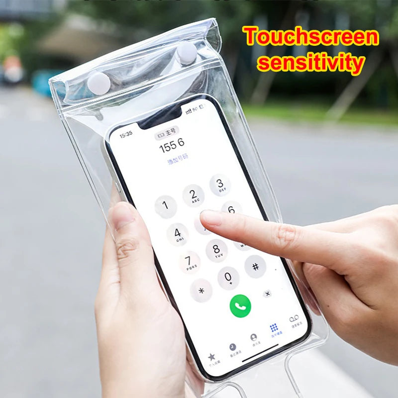 Set of 5 Waterproof Clear Phone Covers Perfect for Biking & Motorcycling With Touchable Screen