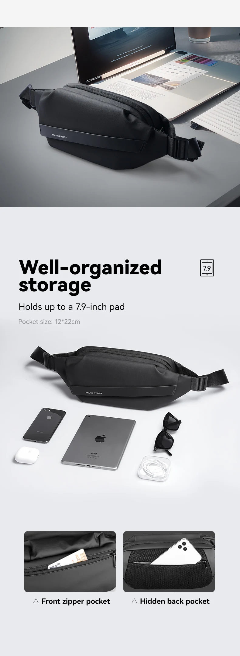 Mark Ryden magnetic closure crossbody bag sling bag small bag crossbody bags luxury designer bags for man for women