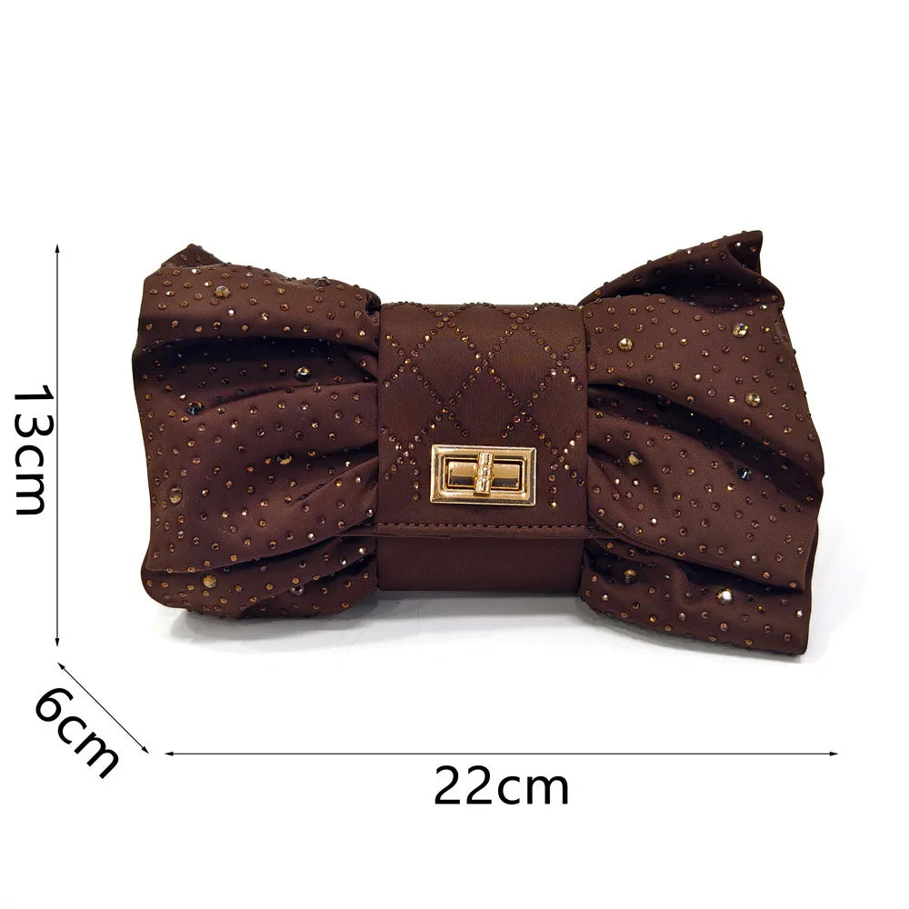 Latest Women Italian Shoes and Matching Bags Decorated with Rhinestone Elegant Pointed Toe Wedding Shoes Bride