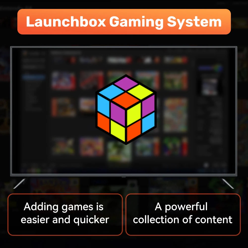 Launchbox 500G Gaming HDD For PS4/PS3/Switch/PS2/WII/WIIU Emulator Game Consoles Built-in 3700 3D/AAA Games For Win PC Plug&Play