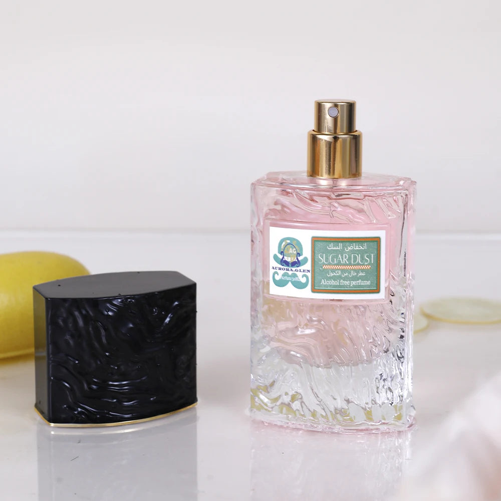 Sugar Dust Woody Floral Perfume - Long-Lasting Unisex Scent Fresh Rose Jasmine Lemon Warm Coniferous Woods Sweet Candied Citrus SwiftNest
