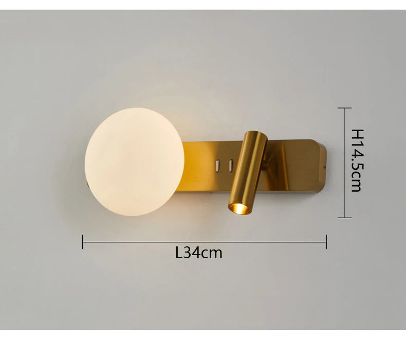 مصباح حائط LED بجانب السرير في غرفة النوم، مصباح حائط بسيط إبداعي قابل للتعديل، ممرات غرفة المعيشة الحديثة، أريكة، خلفية تلفزيون، أضواء جدارية