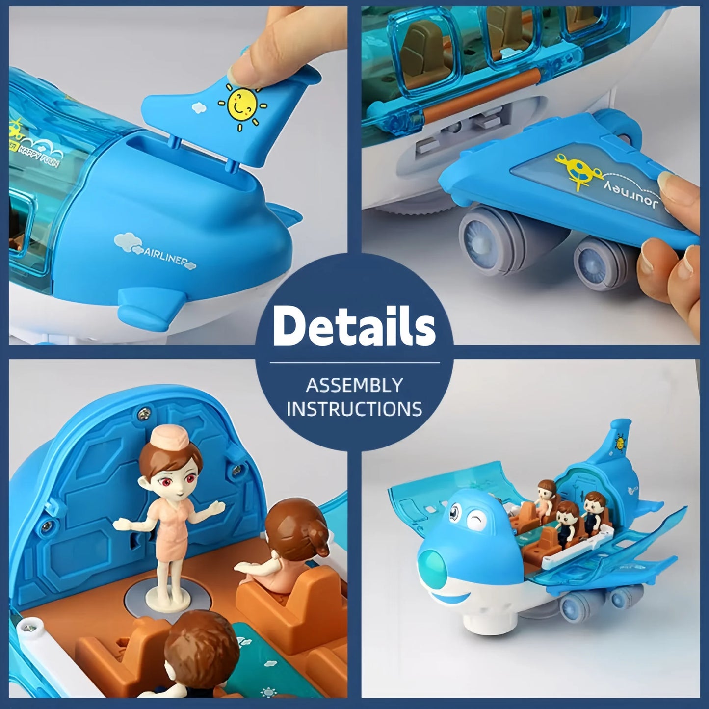 ألعاب الأطفال: ألعاب الطائرات الكهربائية/نماذج الطائرات والسيارات/الأضواء والموسيقى - ألعاب النقل للأولاد والبنات، عيد الميلاد