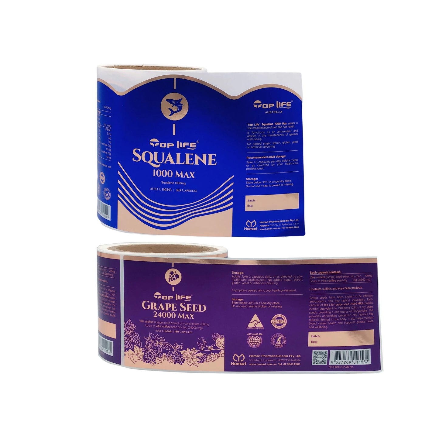 Custom Cosmetic Labeling Waterproof Oil-resistant Beauty Product Packaging Labels Personalized Skincare Labeling