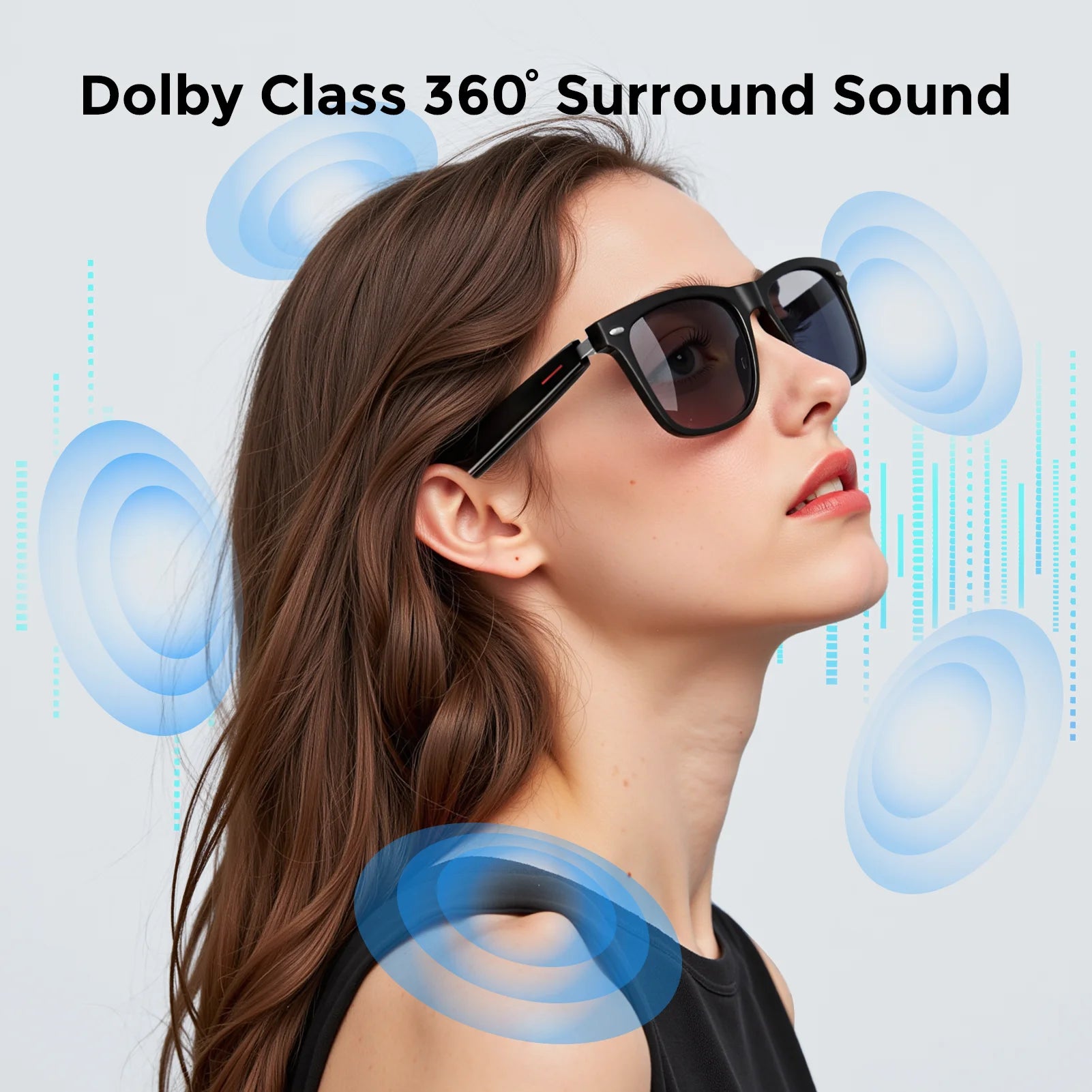 Smart Glasses AI Intelligent Translator Bluetooth Earbuds 164 Languages Real-time Simultaneous Interpretation HD Audio Headset