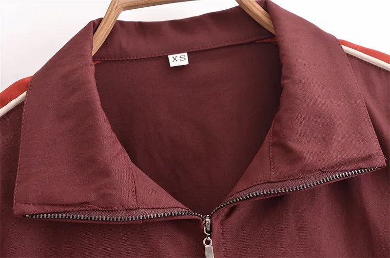 Women's Fashion Suit 2024 New Fall Side Stripe Long Sleeve Jacket Striped Casual Pants Elegant casual women's pantalon suit