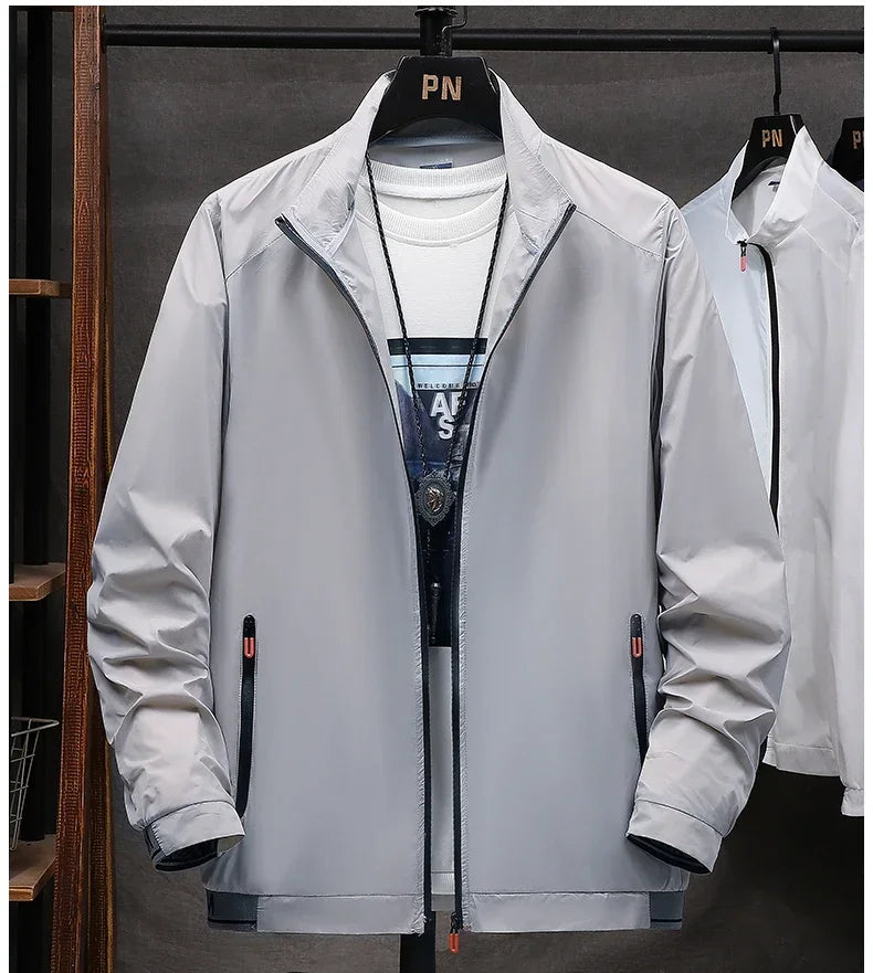 New Sunscreen Coats Men's Breathable Sports Waterproof Jacket Summer UV Protection Outdoor Fishing Skin Clothing