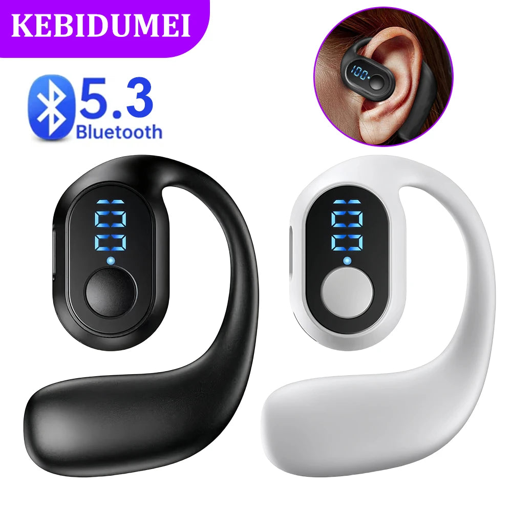 Bluetooth 5.3 Headphone Ear Hook Wireless Earphone HiFi Stereo Noise Reduction Earbud Gaming Headset for Huawei Xiaomi iPhone