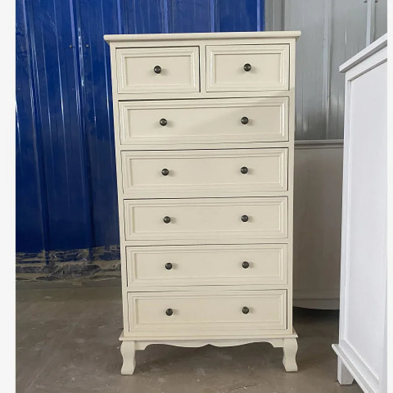 Solid Wood Chest of Drawers American Storage Lockers Living Room Bedroom Bedside Corner Cabinet European Chest of Drawers