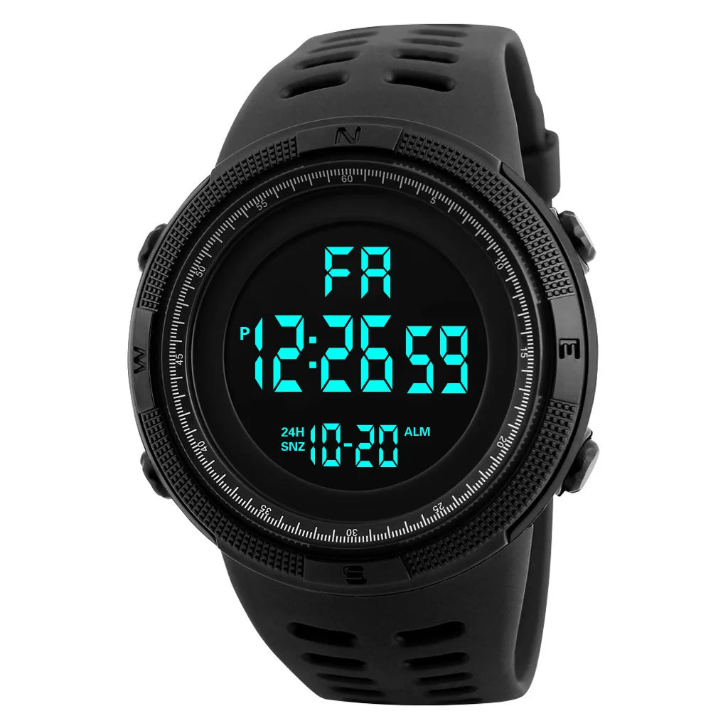 Sports Watch for Men Kid Student Teen Large dial Outdoor Sport Men Watch Multifunction digital Wristwatch Waterproof Alarm Clock