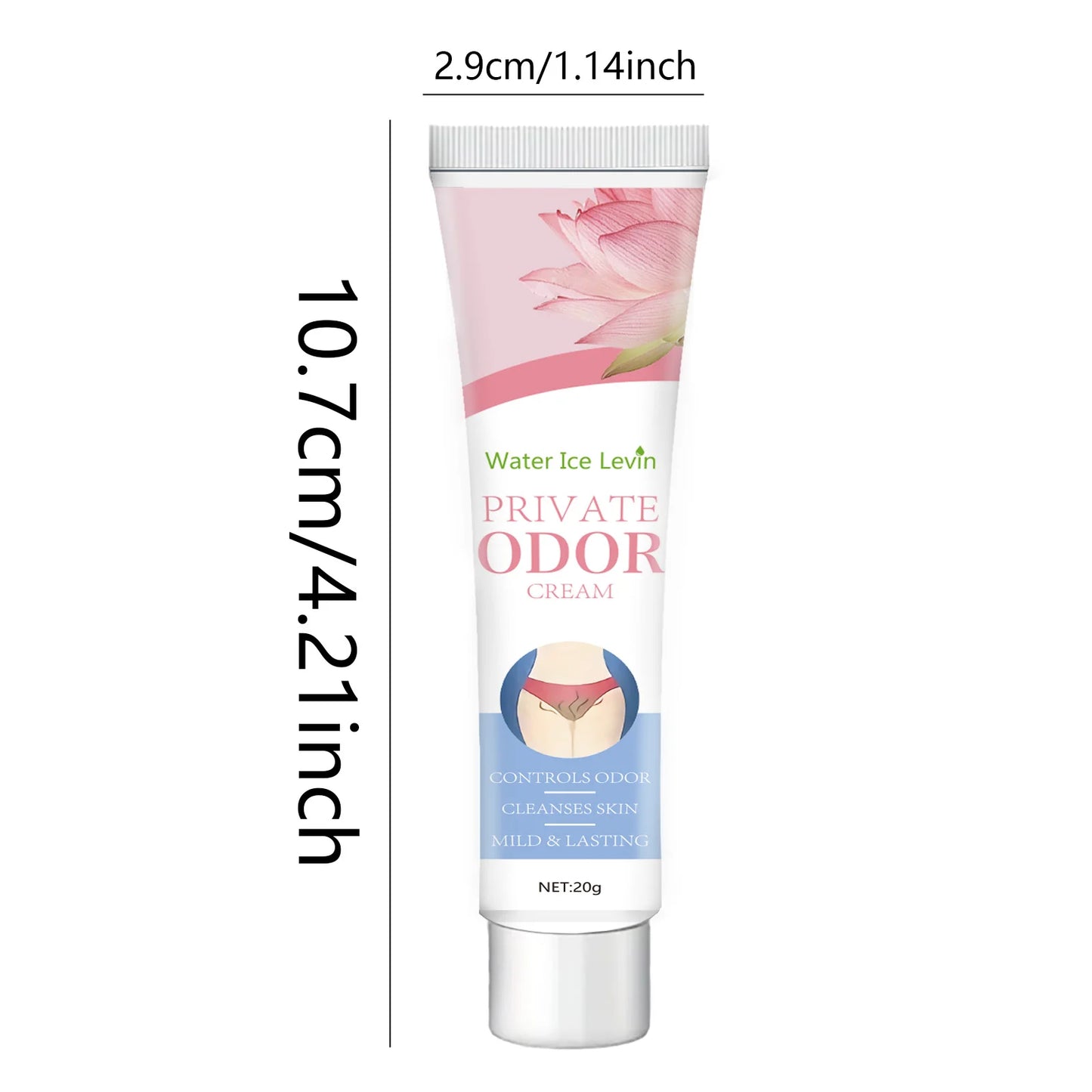 كريم عطري حميمي لتنظيف وتعطير وتعطير المناطق الحساسة وتحت الإبطين من الجسم