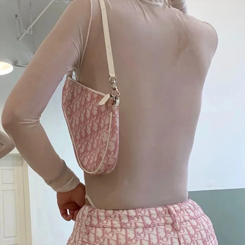 Fashion Trends Women Clothing Corset Top One-Pieces Bodysuit Sexy Long Sleeve See Through Body Feminino Gauze Patchwork Bustier