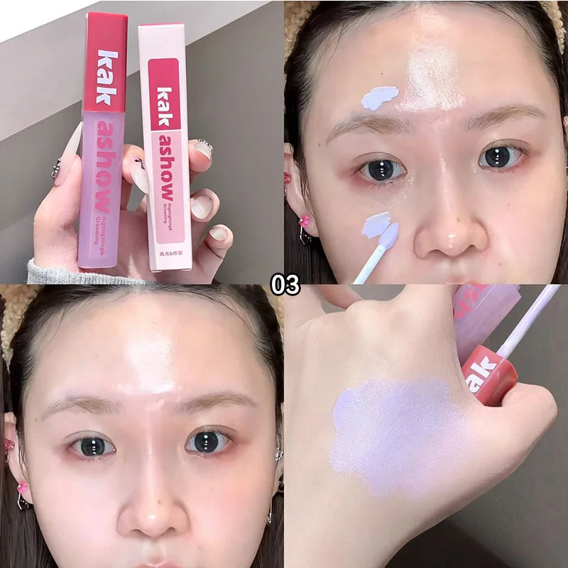 kakashow flawless beautification liquid, light and thin skin makeup, concealer highlights, natural makeup