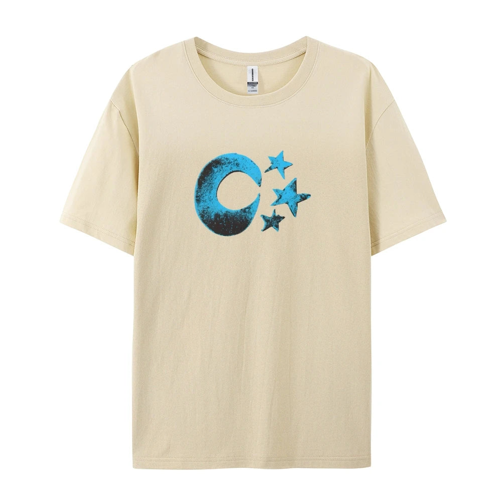 Women  Fashion Cotton Tops Trendy Y2K Graphic T-shirt Oversized Fit Stretchable Comfy Fabric  Easy Match Jeans Skirts All Season