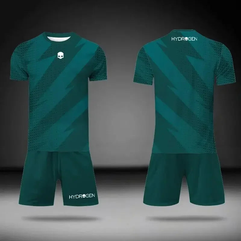 Summer Breathable Sports Two-Piece Outfits: T-Shirt and Shorts Set Suitable for Outdoor Tennis, Badminton, and Basketball