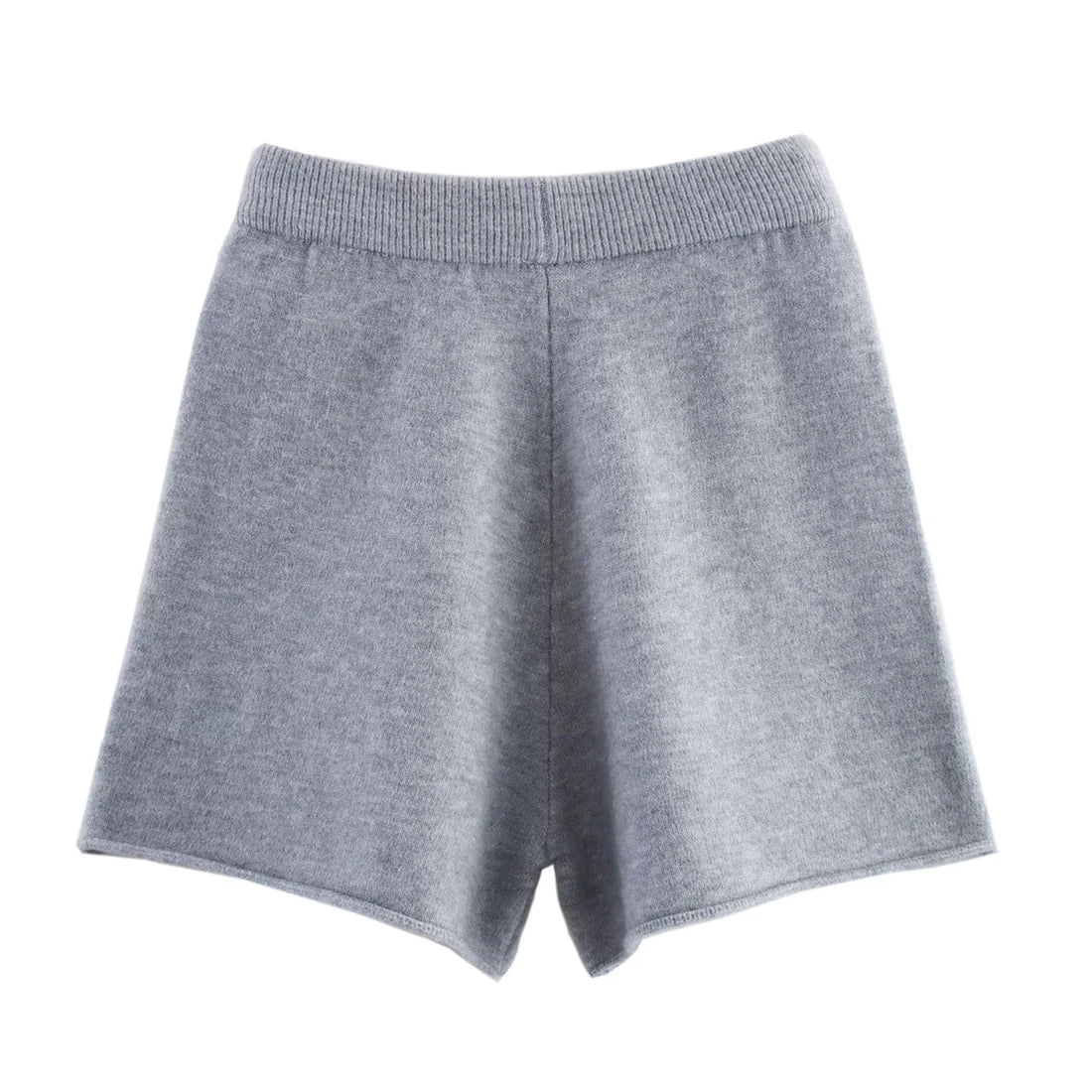 Women's Fashion V-neck Sweater Top And Matching Knitted Shorts New Style Short Pantsuit for Women