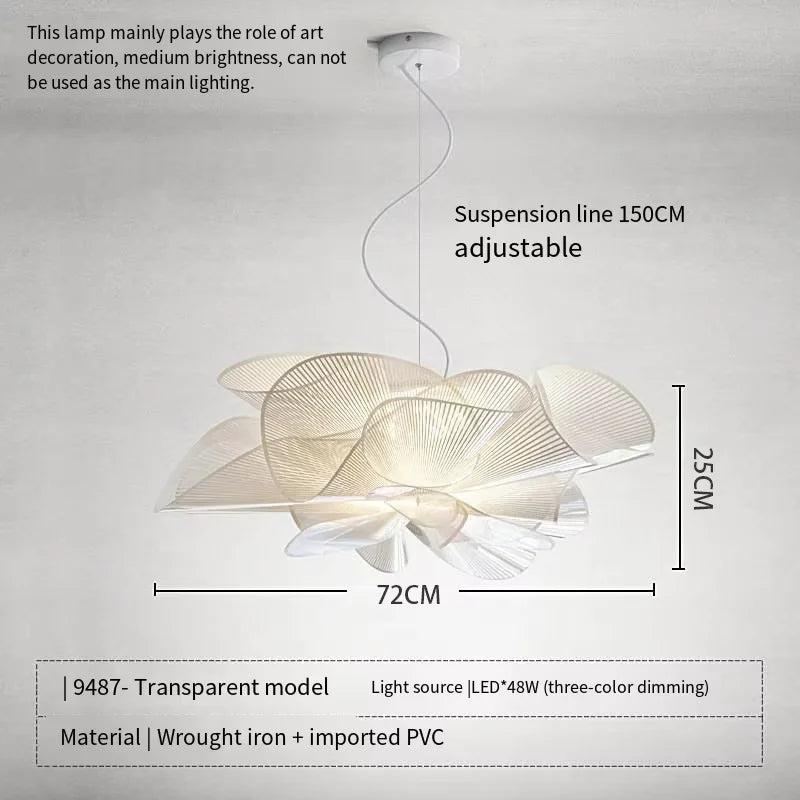 Bedroom light new light luxury modern simple northern Europe advanced sense petal lamps bedroom ceiling light