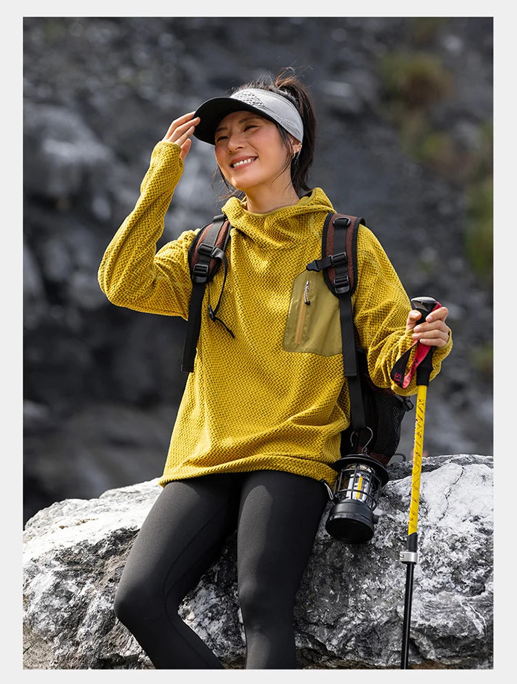 Outdoor Sport Hoodie Men Women Loose Casual Lightweight Warm Pullover Hooded Sweatshirts Couple Autumn Winter Hoody Tops