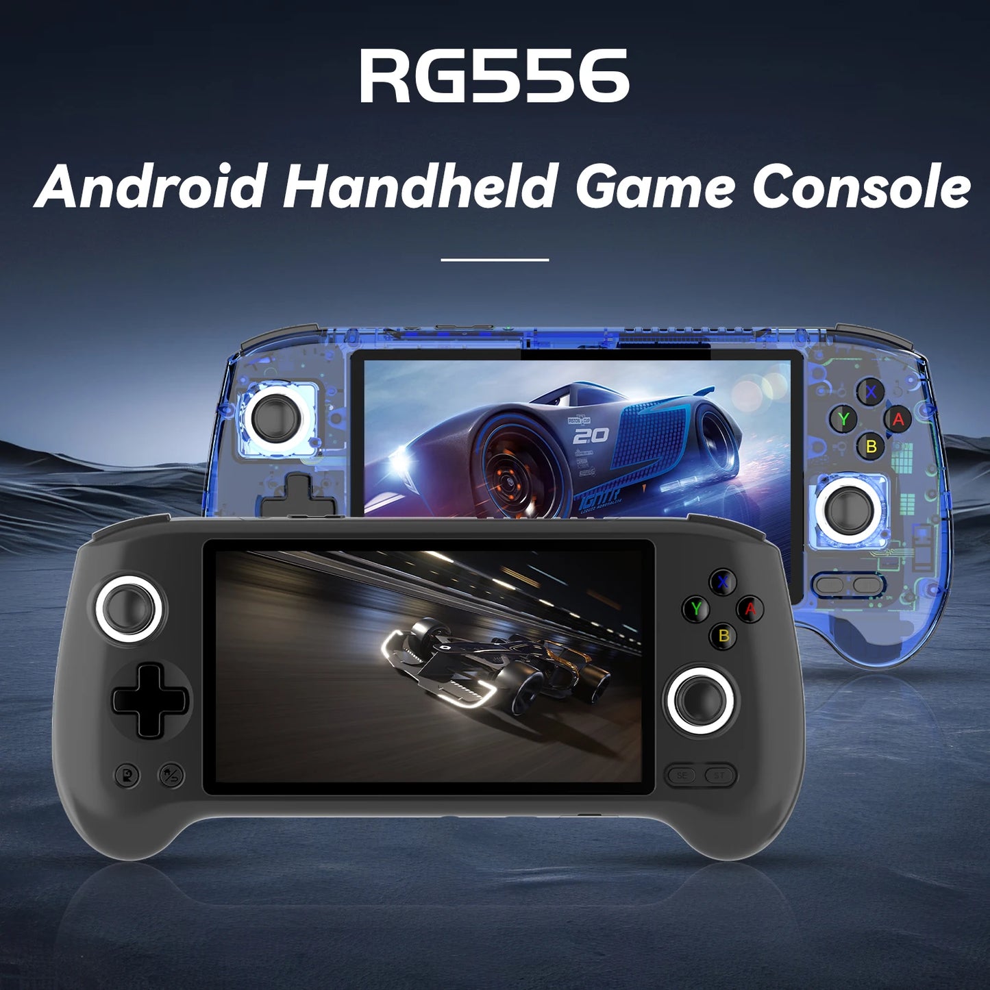 Anbernic RG556 Retro Handheld Games Console 5.48" AMOLED 1080*1920 Screen Android Video Gaming Player Supports AI Assistant FOTA