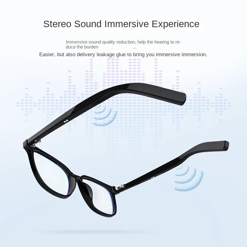 3-in-1 Smart Glasses Open Ear Music Hands-Free Calling Stereo Sound Wearable Headsets Smart Sports Anti-Blue Light Sunglasses