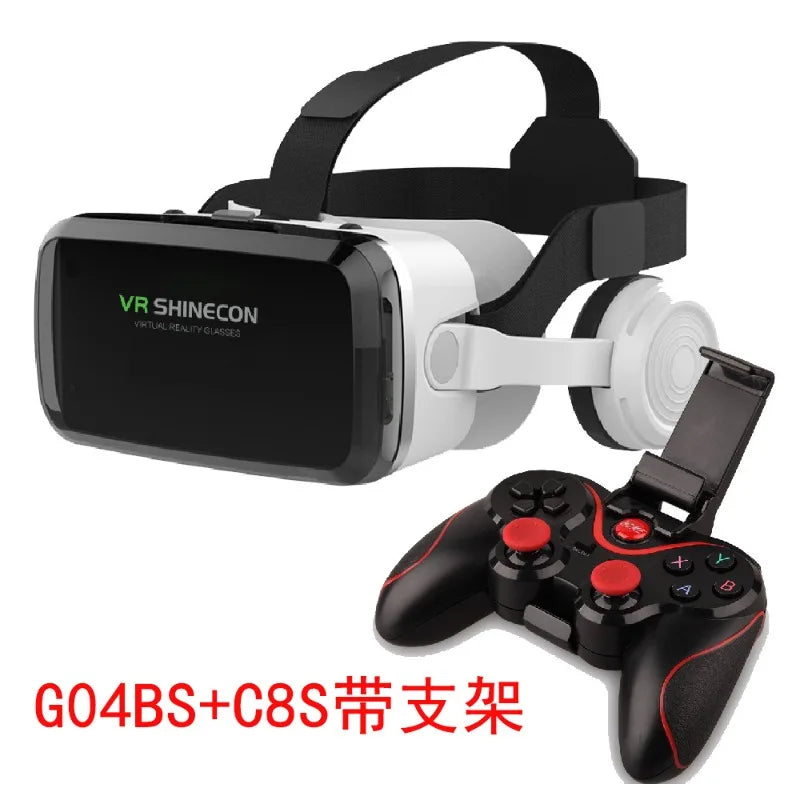 VR Shinecon Casque Helmet 3D Glasses Virtual Reality For Smartphone Smart Phone Headset Goggles Binoculars Video Game Wirth Lens