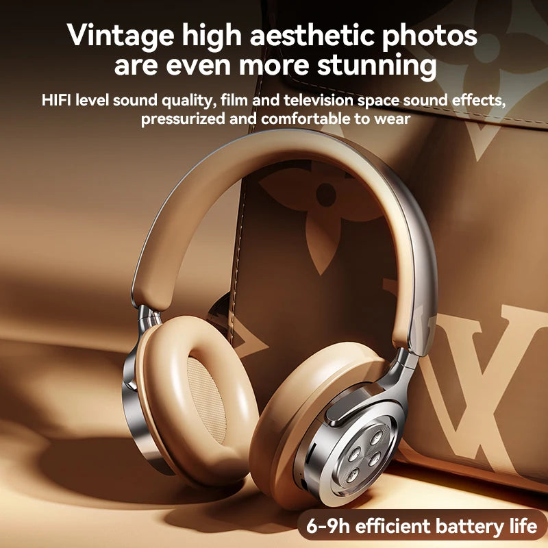 Bluetooth 5.3 Headsets Gaming Headphones Dual Mode Wireless Earphones Foldable Noise Reduction Music Headsets For iPhone Xiaomi