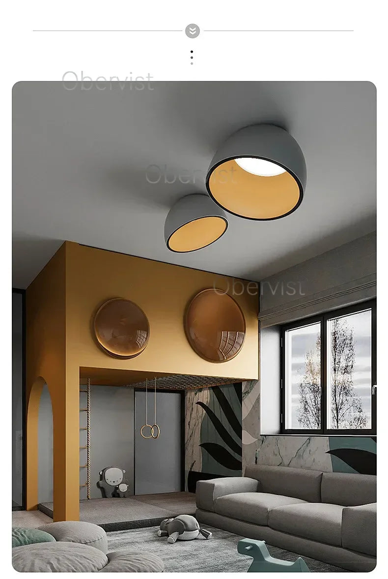 Bedroom Lamp Ceiling Lamp Creative Inclined Ceiling Room Light Personality Modern Minimalist Wood Grain Study Lamp Owner