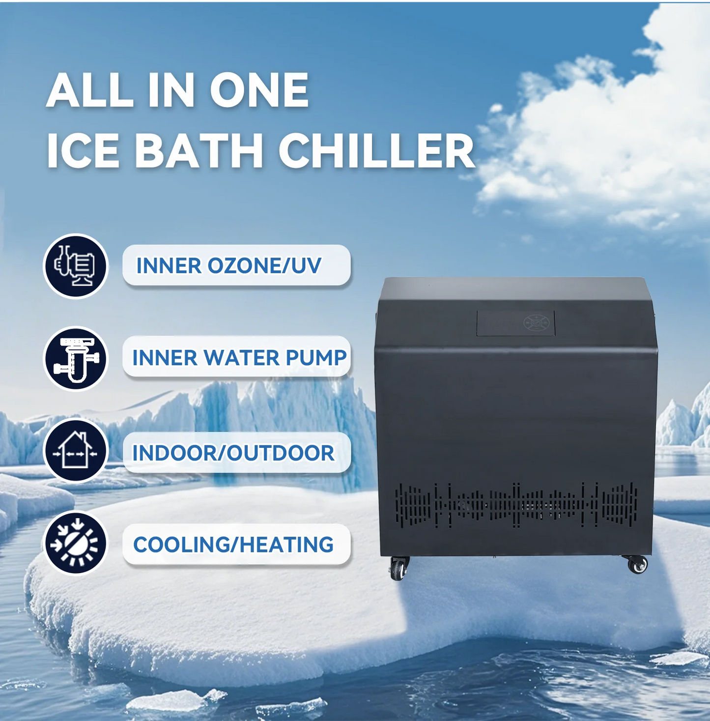 Advanced Wifi App Control for Outdoor Use Ice Bath Chiller Health and Wellness Chiller