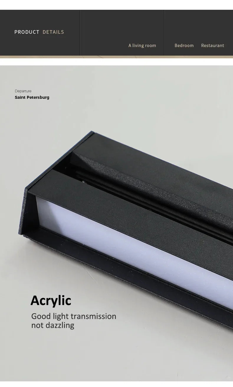 Bedroom Wall Lamp Simple Modern Living Room Background Wall Lamp Led Minimalist Long Entry Porch Aisle Corridor Lamps