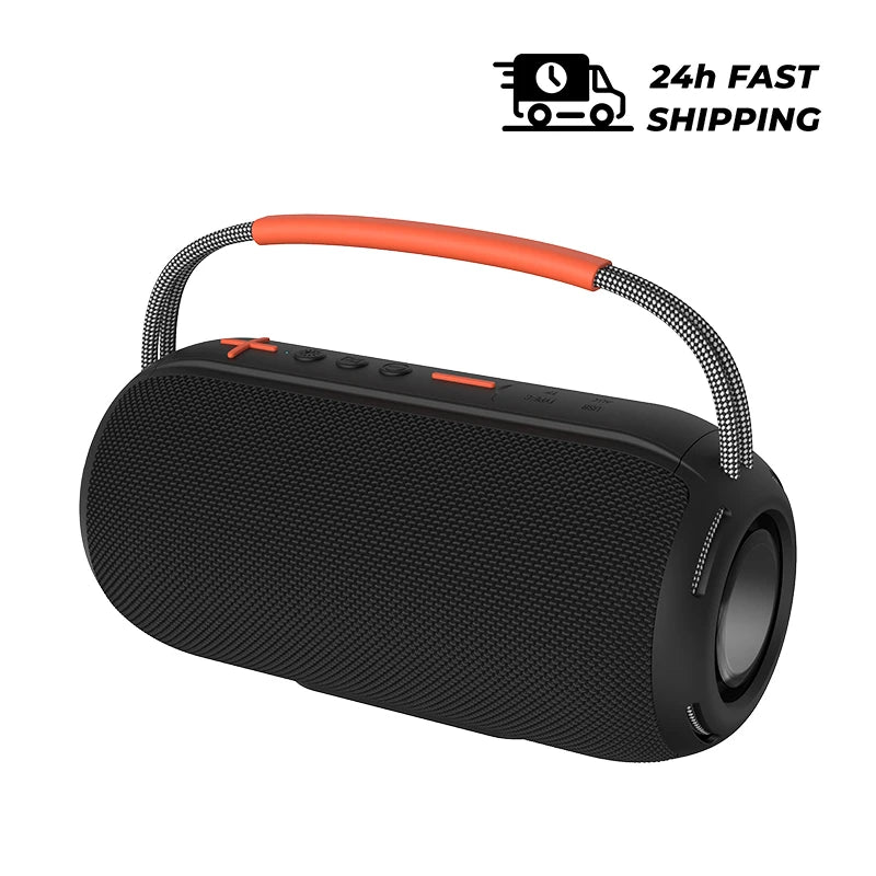 30W Bluetooth Speaker with Breathing Lamp Supports 2Pcs Tandem Portable Subwoofer Spatial Sound Effects 2400mAh Large Battery