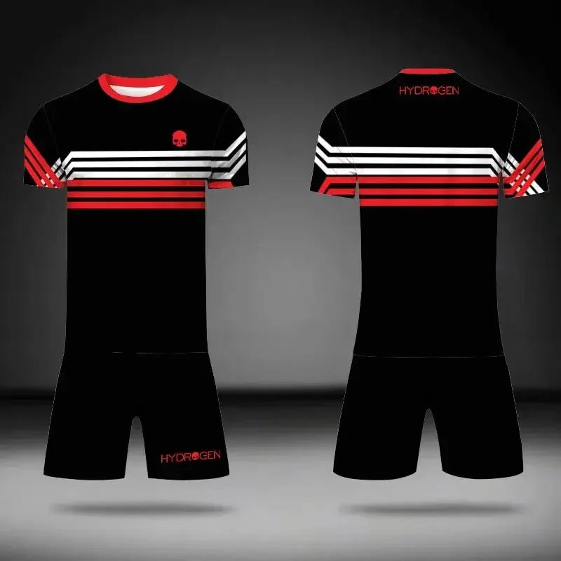 Summer Breathable Sports Two-Piece Outfits: T-Shirt and Shorts Set Suitable for Outdoor Tennis, Badminton, and Basketball