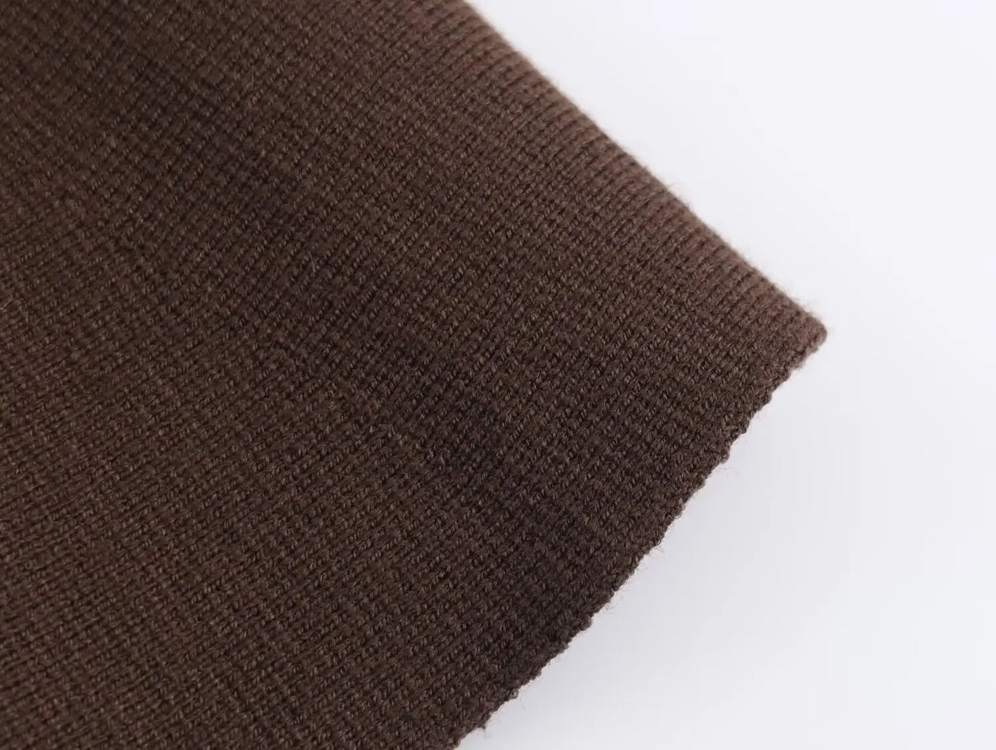 سترة نسائية أنيقة من HH برقبة على شكل حرف V وحزام مزخرف بنمط خريفي غير رسمي بأكمام طويلة محبوكة عصرية