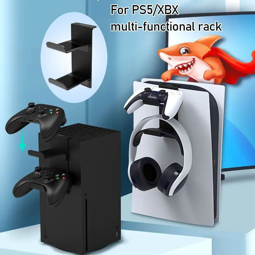 Headphone Wall Mount Holder Bracket Hanger Storage Stand For PS5 Host For Xbox Series X Headset Hook Console Gamepad Accessories