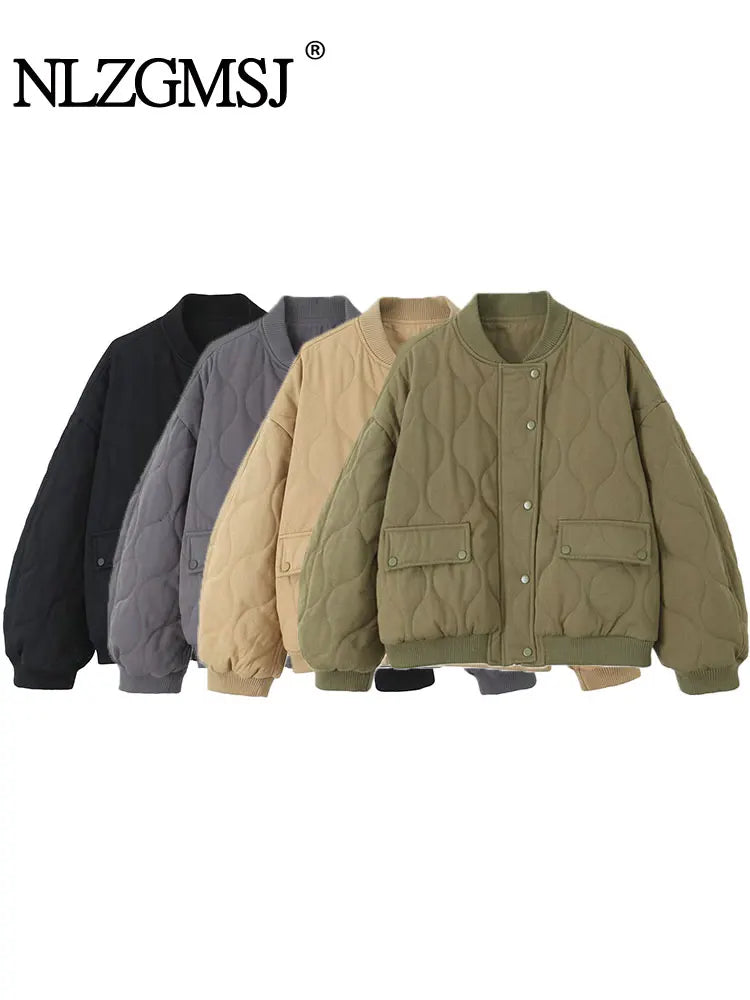 2025 Autumn/Winter Women Fashion  New Jacket Long Sleeved Single-breasted Flap Pocket Short Coats Chic Ladies Y2K Tops