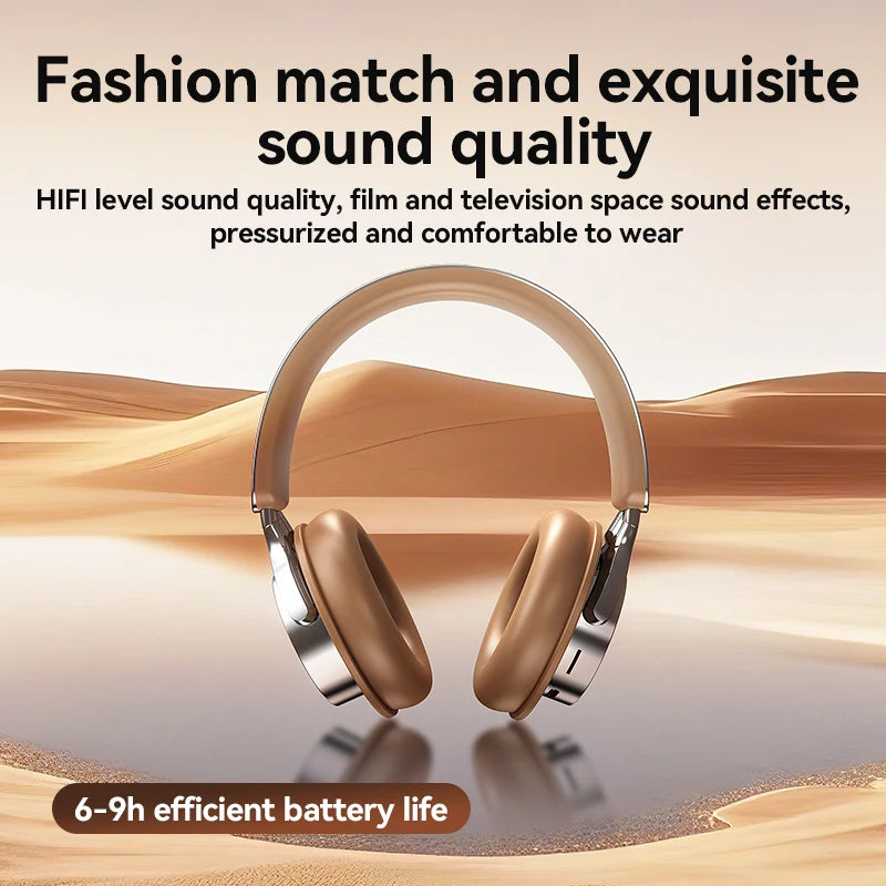 Bluetooth 5.3 Headsets Gaming Headphones Dual Mode Wireless Earphones Foldable Noise Reduction Music Headsets For iPhone Xiaomi
