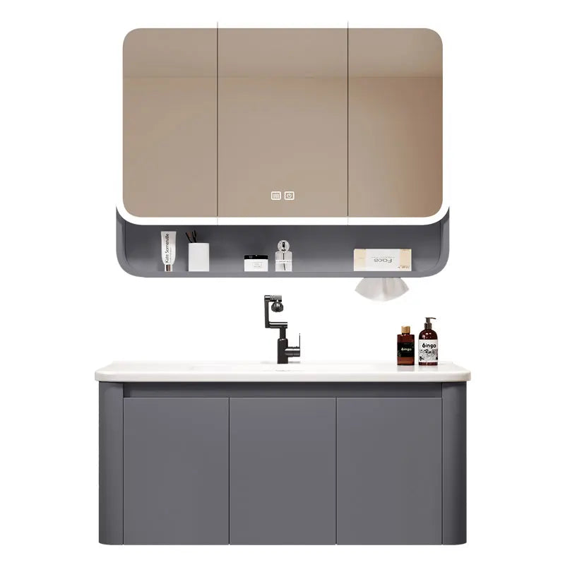 Standing Storage Bathroom Cabinet Shelf Light Mirror Organizer Bathroom Cabinet Vanity Shower Rack Banyo Dolabi Furniture