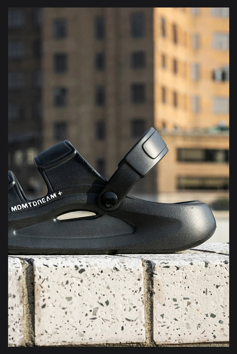 Man Sandals Fashion Sports 5CM Thick EVA Sole Comfortable Soft QuikFoam Slippers Slides Beach Street