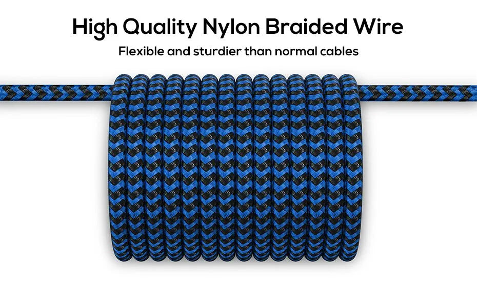 Magnetic Charging Cable 3 IN 1 TOPK 360 Rotation Magnetic Phone Charger Cable with LED Light for Micro USB Type C Cable