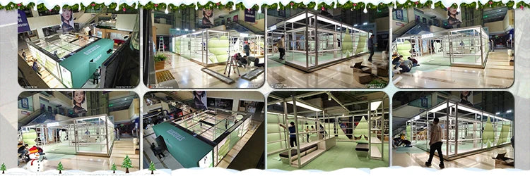 Fashion Restaurant Drink Bar Counter Design High Grade Wooden Dining Table Food Display Stand