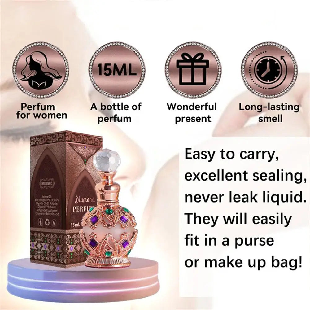 Exotic Arabian Perfume For Women, Enchanting Floral Bouquet With Rose, Jasmine&Vanilla Long-Lasting Pheromone-Infused Fragrance SwiftNest