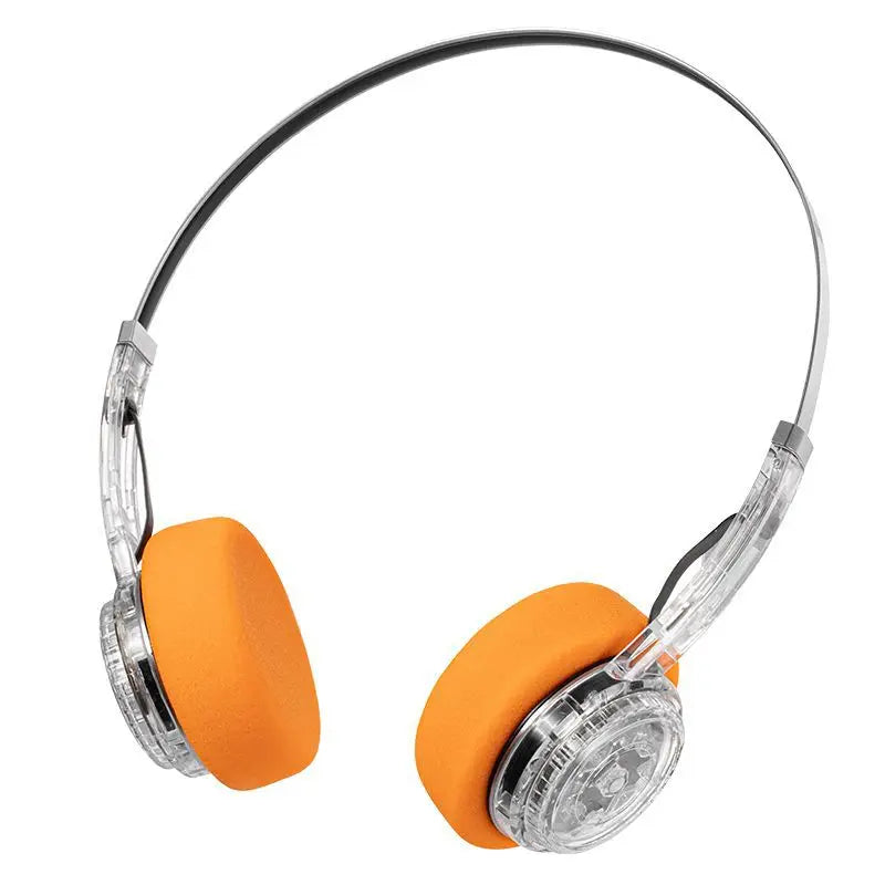 Bluetooth Headset Light Weight Retro Style Rechargable Small Head Long Battery Life Rotary Switch Headphone Cool Beautiful