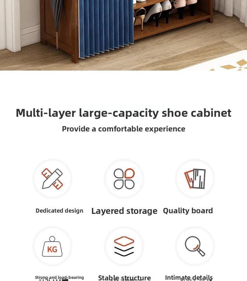 Household shoe cabinet, shoe storage rack, simple shelf, large-capacity shoe rack.