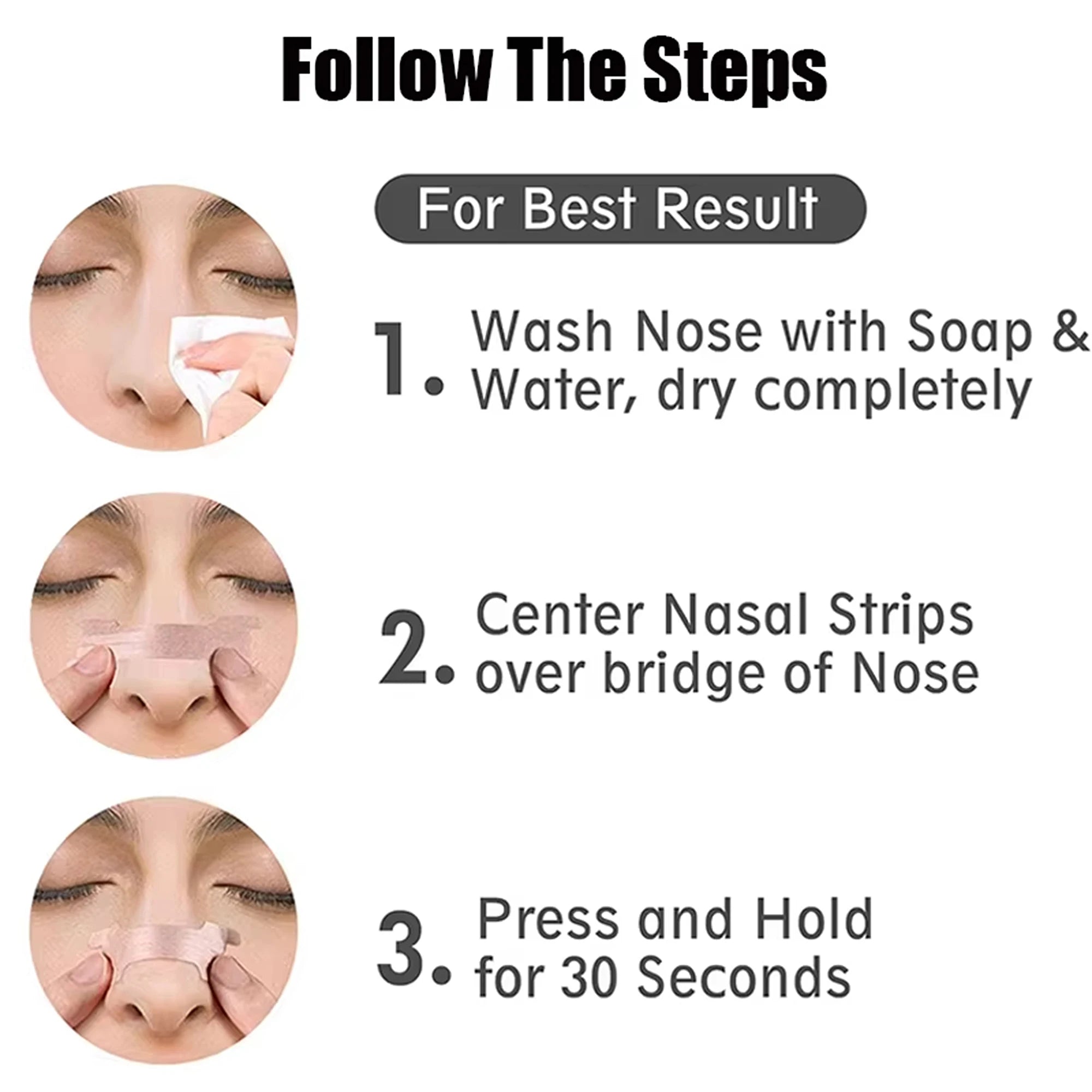 20/50/100 قطعة من شرائط الأنف للتنفس بالطريقة الصحيحة لوقف الشخير وشرائط منع الشخير وتنفس أفضل والرعاية الصحية والنوم الجيد